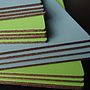 Set Of Six Square Leather Coasters, thumbnail 5 of 6