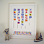 Personalised Naval Signal Flags Print, thumbnail 3 of 5