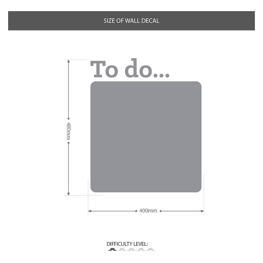 Write And Erase To Do Wall Sticker By SirFace Graphics