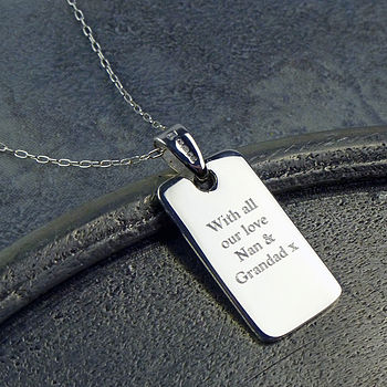 Sterling Silver Little Dog Tag, 3 of 6