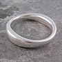 Chunky Sterling Silver Flowing Bangle, thumbnail 4 of 6