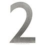 Designer Gill Sans Stainless Steel House Number, thumbnail 7 of 12