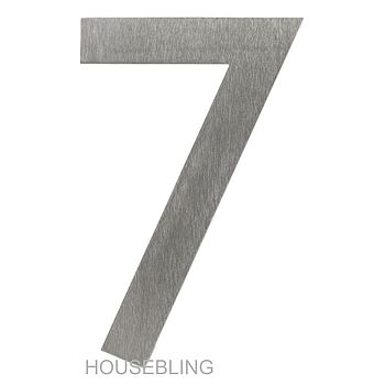 Designer Gill Sans Stainless Steel House Number, 12 of 12