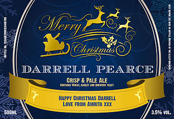 Personalised Christmas Beer, 2 of 4