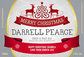Personalised Christmas Beer, 3 of 4
