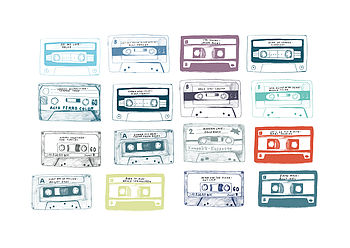 Personalised Play List Cassette Print, 4 of 5