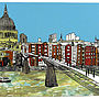 London Millennium Bridge Placemat, thumbnail 2 of 2