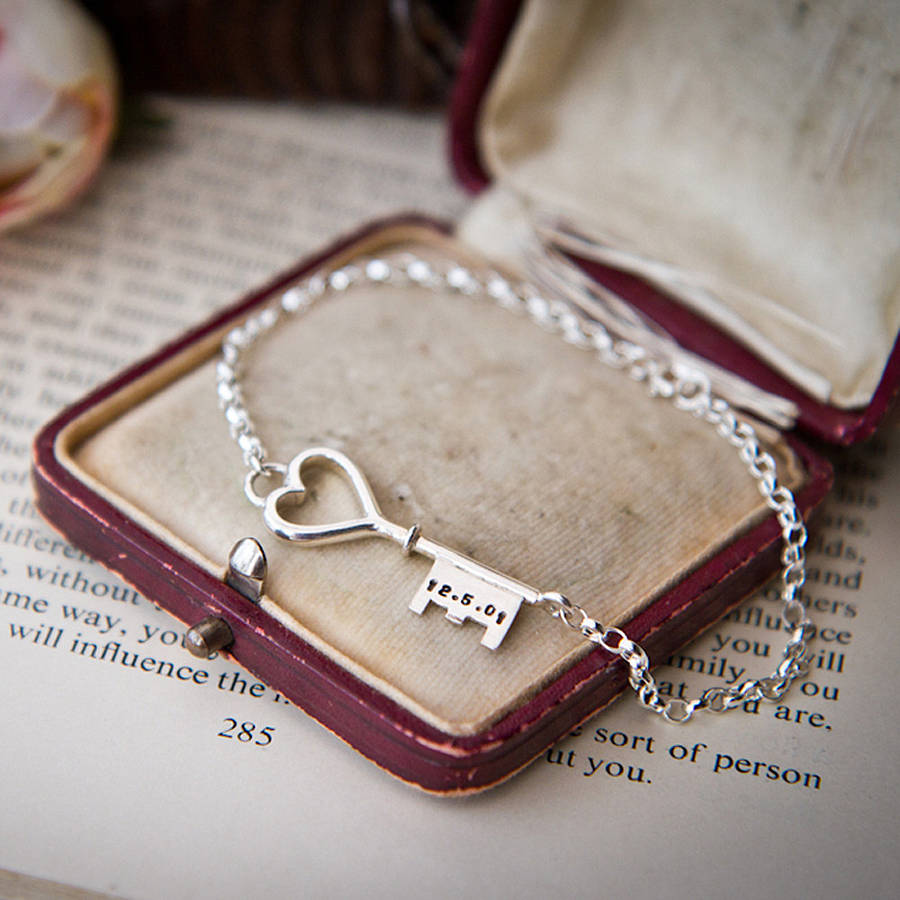 Titanium Heart Love Lock Bracelet with Key Pendant India | Ubuy