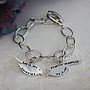 Personalised Sterling Silver Heart Toggle Bracelet, thumbnail 9 of 11