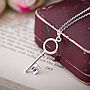 Personalised 18th Sterling Silver Key Necklace, thumbnail 5 of 8