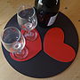 Set Of Two Leather Heart Coasters, thumbnail 1 of 8