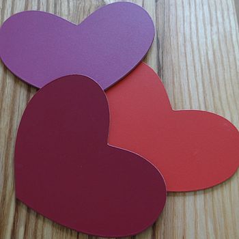 Set Of Two Leather Heart Coasters, 3 of 8