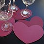 Set Of Two Leather Heart Coasters, thumbnail 6 of 8