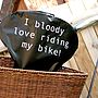 Bloody Love Riding My Bike Seat Rain Cover Cyclist Gift, thumbnail 6 of 6