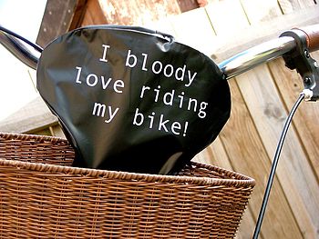 Bloody Love Riding My Bike Seat Rain Cover Cyclist Gift, 6 of 6