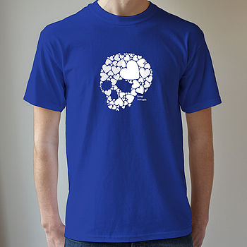 Men's Skull Loveheart T Shirt, 3 of 9