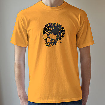 Men's Skull Loveheart T Shirt, 7 of 9