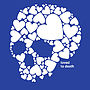 Men's Skull Loveheart T Shirt, thumbnail 8 of 9