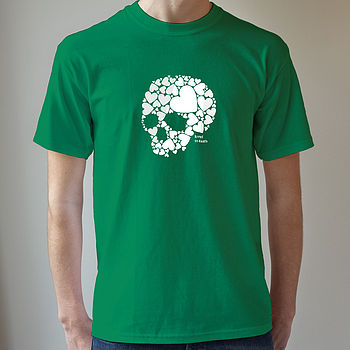 Men's Skull Loveheart T Shirt, 6 of 9