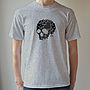 Men's Skull Loveheart T Shirt, thumbnail 4 of 9