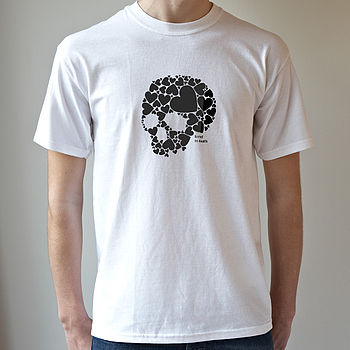 Men's Skull Loveheart T Shirt, 5 of 9