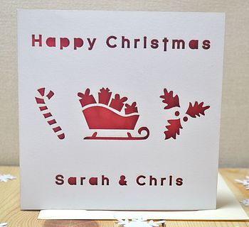 Pack Of Laser Cut Christmas Cards, 2 of 4