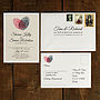 Fingerprint Heart Wedding Invitation And Save The Date, thumbnail 2 of 9