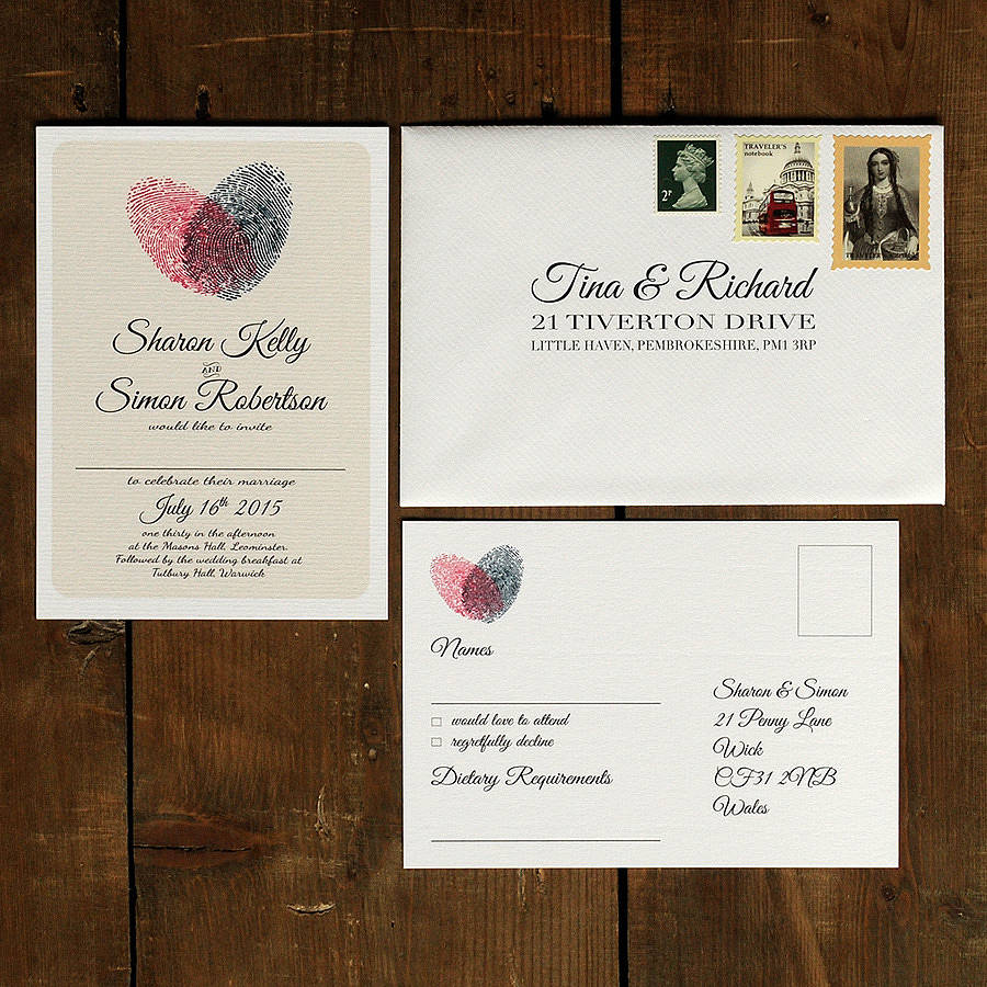 Key to My Heart wedding invitation with heart by ...