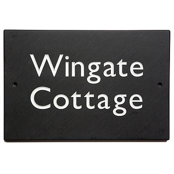 Slate House Sign Size, Style, And Colour Options, 7 of 11