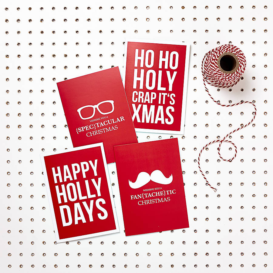 Decidedly Different Christmas Card Pack, 1 of 6