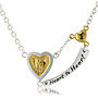 Heart To Heart Engraved Necklace, thumbnail 1 of 6