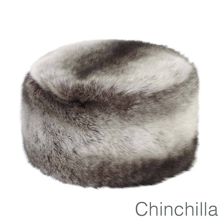 faux fur pillbox hats by helen moore