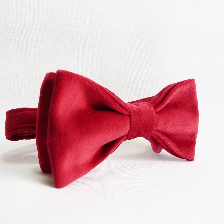 velvet bow tie by moaning minnie | notonthehighstreet.com