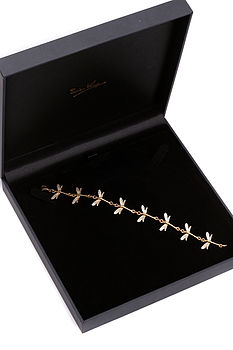 Dragonfly Bracelet In Silver And Gold, 3 of 5