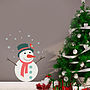 Christmas Snowman Wall Sticker, thumbnail 1 of 3