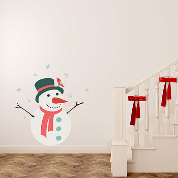 Christmas Snowman Wall Sticker, 2 of 3