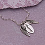 Handmade Personalised Silver Name Necklace with Angel Wings, thumbnail 3 of 8