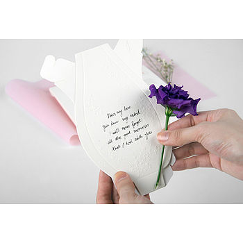 Diy Paper Vase Greeting Card, 4 of 9