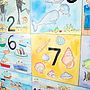 Seaside Numbers Poster, thumbnail 2 of 5