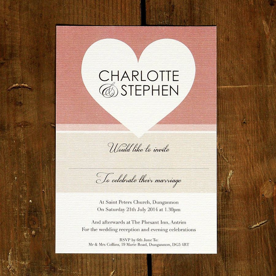 Entwined Hearts Wedding Invitations - Sweet Dimple