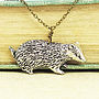 Wild Badger Necklace Pendant Pewter, thumbnail 1 of 2