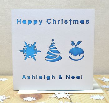 Pack Of Laser Cut Christmas Cards, 3 of 4