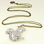 Wild Squirrel Necklace Pendant Pewter By Wild Life Designs