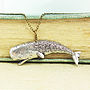 Sperm Whale Necklace Pendant Pewter, thumbnail 1 of 2