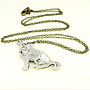 Wild Wolf Necklace Pendant Pewter, thumbnail 2 of 2