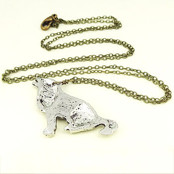 Wild Wolf Necklace Pendant Pewter, 2 of 2