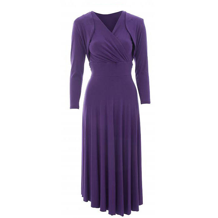 Wrap Jersey Dress With Bolero By Jennifer Rothwell | notonthehighstreet.com