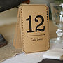 Set Of 12 Brown Card Table Numbers, thumbnail 6 of 7