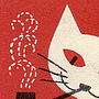 Vintage Cat With Pipe Print, thumbnail 4 of 4