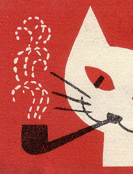 Vintage Cat With Pipe Print, 4 of 4
